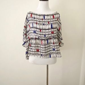 Stone cold fox Harlow blouse in Kloss print XS/S